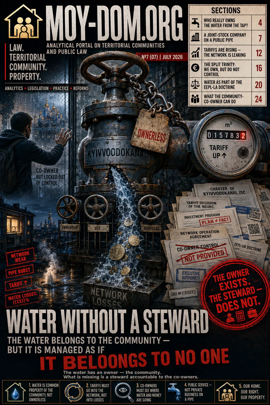 Water Without a Steward: How Pipes, Corruption and an 80–200% Tariff Jump Turn Co-Owners of a Territorial Community into Powerless Payers